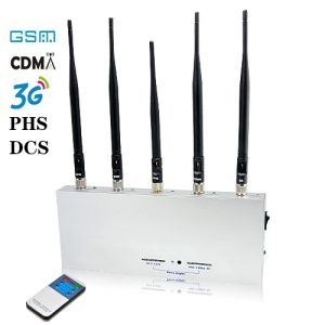 Mobile phone signal jammer with remote control