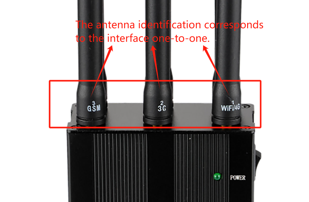 P-US-06-9 Cell Phone Service Jammer antenna installation diagram