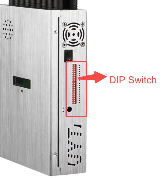 Mobile cell scrambler with DIP Switch