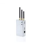 Palm sized cell phone reception jammer