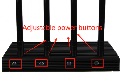 Adjustable power 3G phone jammer