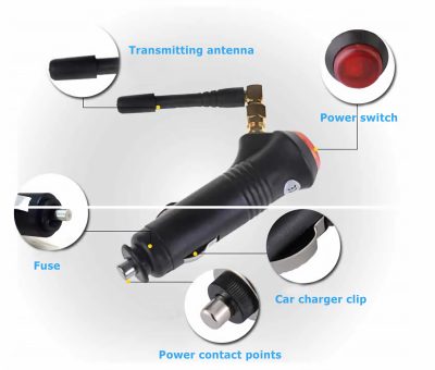 Mini Cigarette Lighter Car GPS Jammer