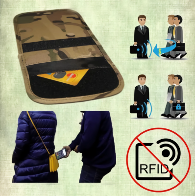 RFID signal blocking pouch to prevent theft