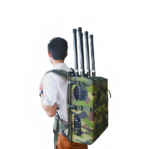 Backpack military drone jammer