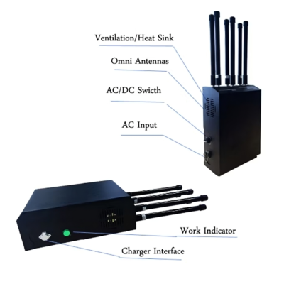 Portable shock resistant signal blocker